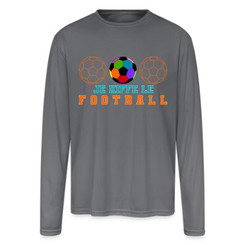 I love football - Men's Moisture Wicking Performance Long Sleeve T-Shirt