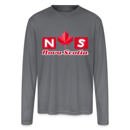 Nova Scotia, province of Canada - Men's Moisture Wicking Performance Long Sleeve T-Shirt