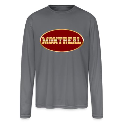 Montreal in Gold - Men's Moisture Wicking Performance Long Sleeve T-Shirt