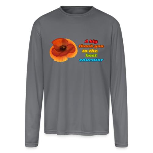 Teaching Legend - Men's Moisture Wicking Performance Long Sleeve T-Shirt