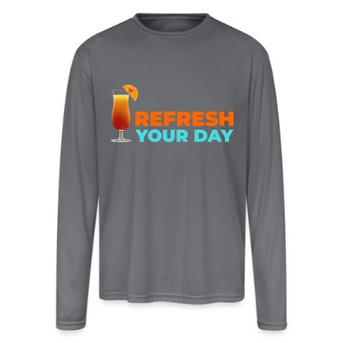 Daily Refresh - Men's Moisture Wicking Performance Long Sleeve T-Shirt
