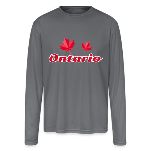 Ontario, province of Canada - Men's Moisture Wicking Performance Long Sleeve T-Shirt