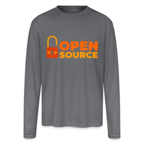 Open Source: Code is Freedom - Men's Moisture Wicking Performance Long Sleeve T-Shirt