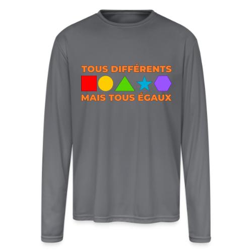 United in Our Differences - Men's Moisture Wicking Performance Long Sleeve T-Shirt