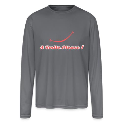 A Smile Please! - Men's Moisture Wicking Performance Long Sleeve T-Shirt