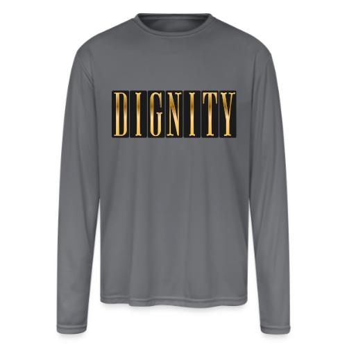 Golden Dignity - Men's Moisture Wicking Performance Long Sleeve T-Shirt
