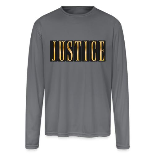 Golden Justice - Men's Moisture Wicking Performance Long Sleeve T-Shirt
