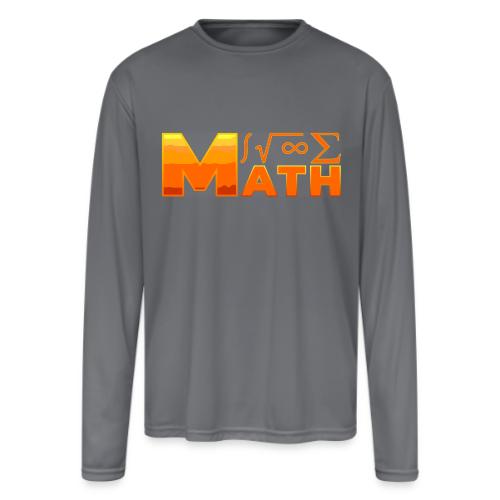 Math: The Language of Logic - Men's Moisture Wicking Performance Long Sleeve T-Shirt