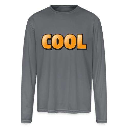 Cool 3D Word Design – Bold Chill Style - Men's Moisture Wicking Performance Long Sleeve T-Shirt