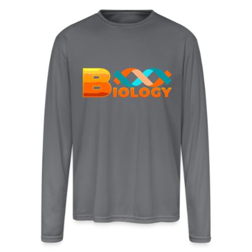 Biology: Life Unfolded - Men's Moisture Wicking Performance Long Sleeve T-Shirt