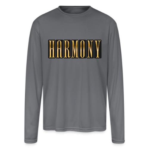 Golden Harmony - Men's Moisture Wicking Performance Long Sleeve T-Shirt
