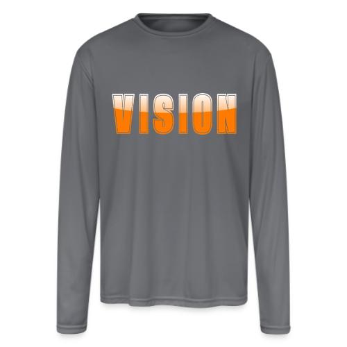 Vision Word Design - Men's Moisture Wicking Performance Long Sleeve T-Shirt