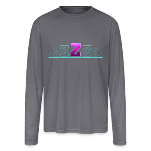 Letter Z – Capital Varsity Alphabet Monogram - Men's Moisture Wicking Performance Long Sleeve T-Shirt