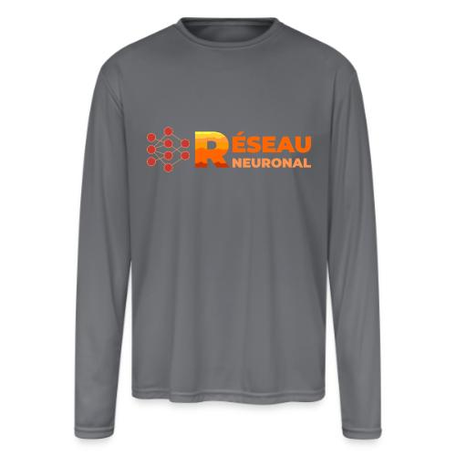 Neural Network: Digital Synapses - Men's Moisture Wicking Performance Long Sleeve T-Shirt
