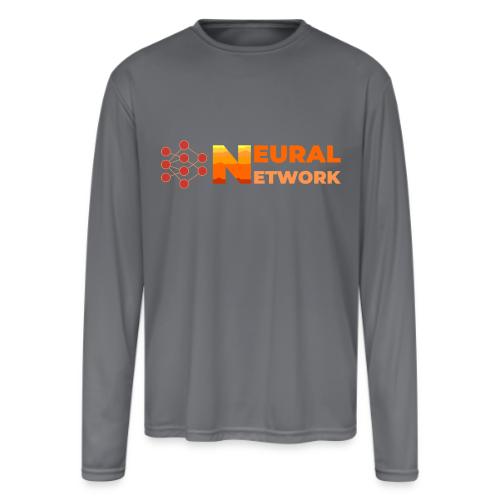 Neural Network: Digital Synapses - Men's Moisture Wicking Performance Long Sleeve T-Shirt