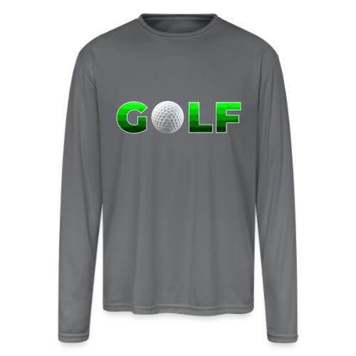 Golf Precision Wordmark - Men's Moisture Wicking Performance Long Sleeve T-Shirt
