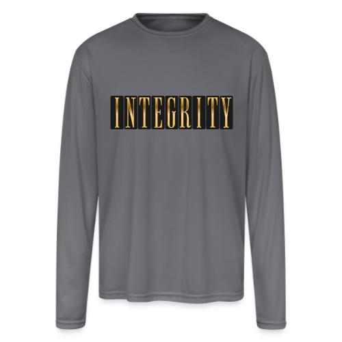 Golden Integrity - Men's Moisture Wicking Performance Long Sleeve T-Shirt