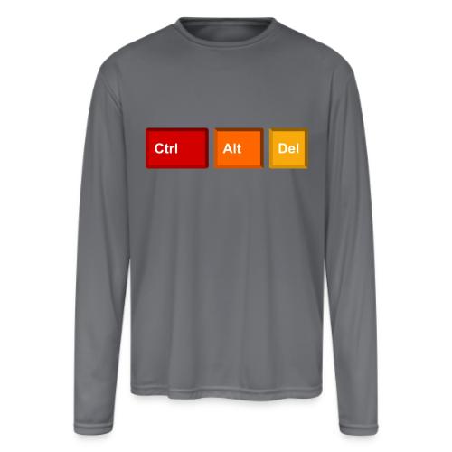 CTRL + ALT + DEL - Men's Moisture Wicking Performance Long Sleeve T-Shirt