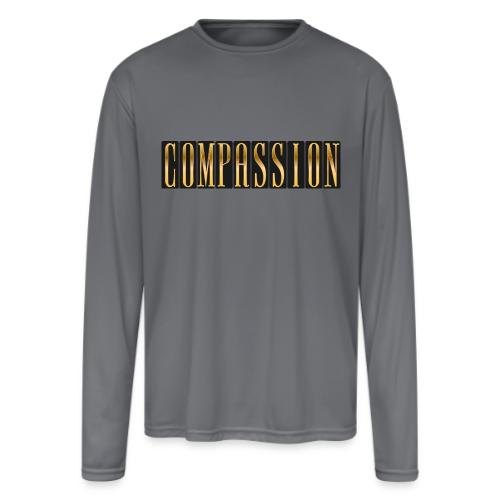 Golden Compassion - Men's Moisture Wicking Performance Long Sleeve T-Shirt