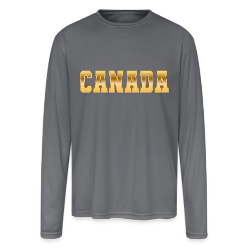 Canada - Men's Moisture Wicking Performance Long Sleeve T-Shirt