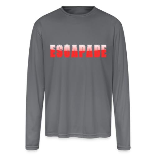 ESCAPADE Bold Typography Graphic Design - Men's Moisture Wicking Performance Long Sleeve T-Shirt