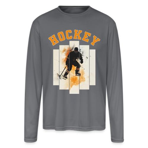 Hockey Grind - Men's Moisture Wicking Performance Long Sleeve T-Shirt