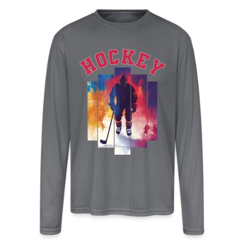 Hockey Zone - Men's Moisture Wicking Performance Long Sleeve T-Shirt