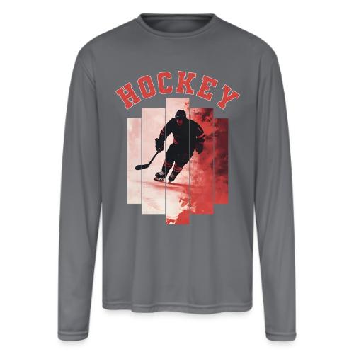 Hockey Spirit - Men's Moisture Wicking Performance Long Sleeve T-Shirt