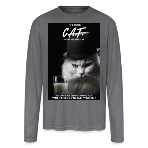 The Cool Cat - Men's Moisture Wicking Performance Long Sleeve T-Shirt
