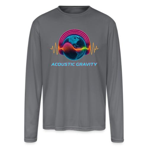 Earth's Headphones - Men's Moisture Wicking Performance Long Sleeve T-Shirt