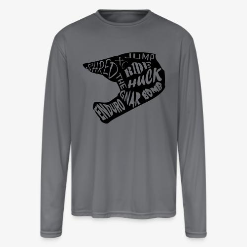 MTB Slang Helmet - Men's Moisture Wicking Performance Long Sleeve T-Shirt