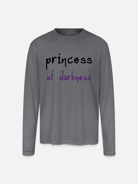 Princess of Darkness - Men's Moisture Wicking Performance Long Sleeve T-Shirt - gray