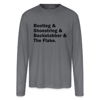 Dayton Ave - Men's Moisture Wicking Performance Long Sleeve T-Shirt - gray - Front