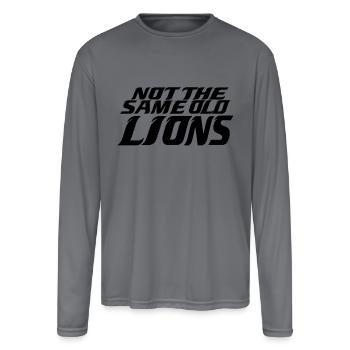 Not The Same Old Lions - Men's Moisture Wicking Performance Long Sleeve T-Shirt - gray - Front