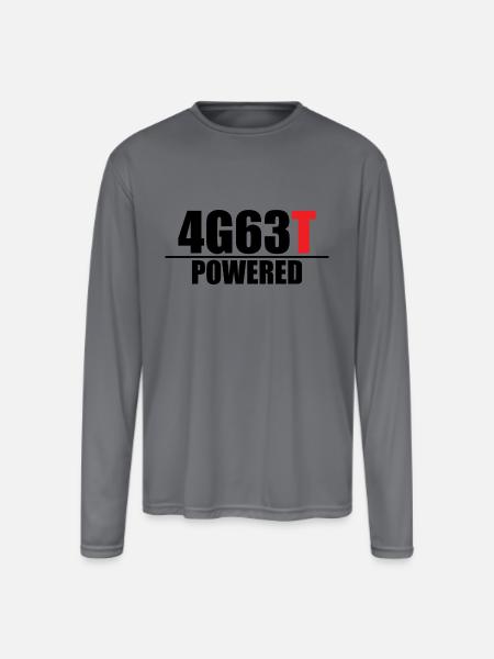4G63T Powered - Men's Moisture Wicking Performance Long Sleeve T-Shirt - gray
