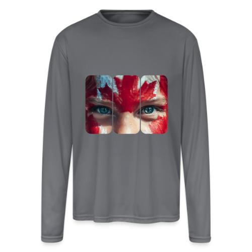 Canada: Northern Spirit - Men's Moisture Wicking Performance Long Sleeve T-Shirt