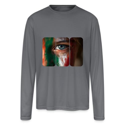 Mexico: Pride in Three Colors - Men's Moisture Wicking Performance Long Sleeve T-Shirt