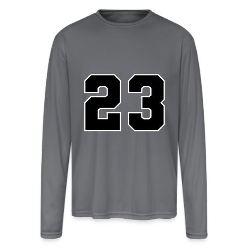 Varsity Number 23 Athletic Style - Men's Moisture Wicking Performance Long Sleeve T-Shirt