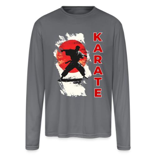 Karate: the spirit of discipline - Men's Moisture Wicking Performance Long Sleeve T-Shirt