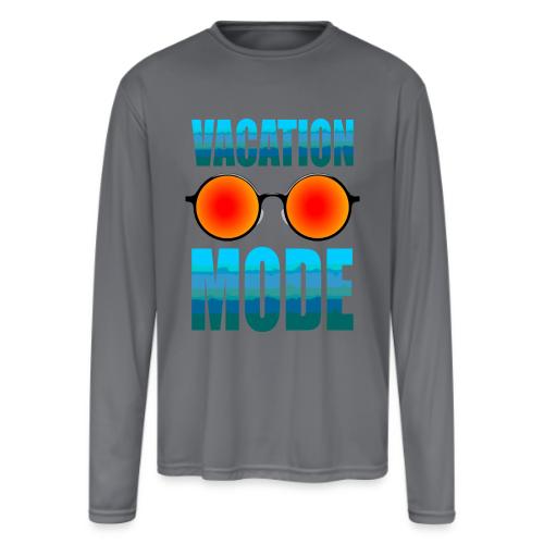 Vacation mode: Ocean Vibes On - Men's Moisture Wicking Performance Long Sleeve T-Shirt