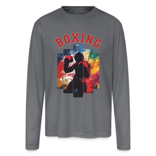 Boxing Warrior - Men's Moisture Wicking Performance Long Sleeve T-Shirt