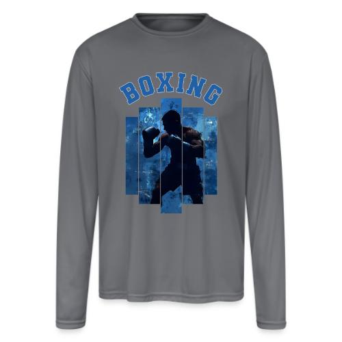 Boxing Never Stops - Men's Moisture Wicking Performance Long Sleeve T-Shirt