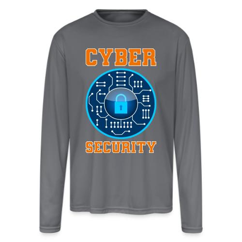 Cycer security: Secure by Design - Men's Moisture Wicking Performance Long Sleeve T-Shirt