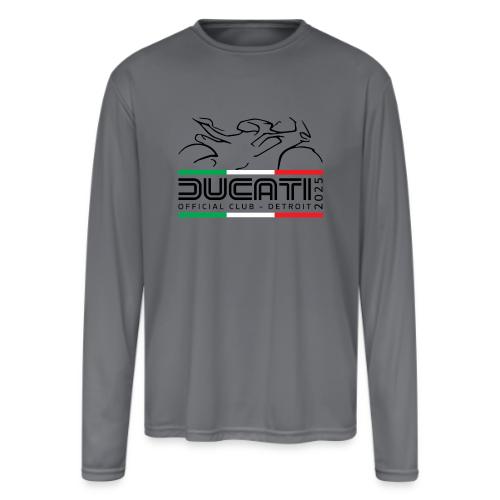 Official 2025 T-Shirt White and Gray - Men's Moisture Wicking Performance Long Sleeve T-Shirt
