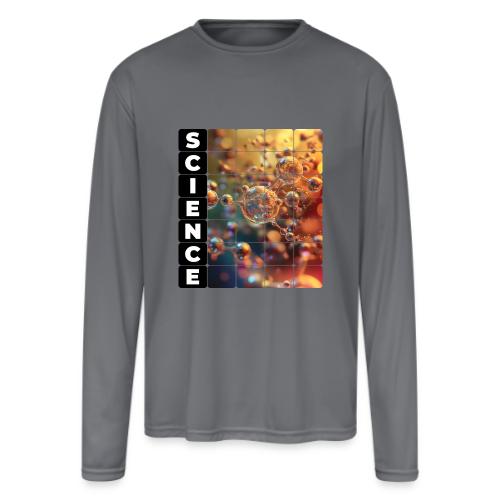 Nodes of Science - Men's Moisture Wicking Performance Long Sleeve T-Shirt