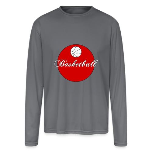 Basketball: Bold Hoops - Men's Moisture Wicking Performance Long Sleeve T-Shirt
