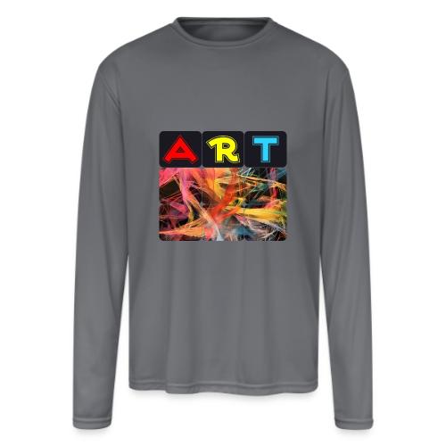 Chaotic Threads of Art - Men's Moisture Wicking Performance Long Sleeve T-Shirt