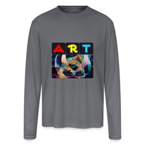 Art of Stripes and Shades - Men's Moisture Wicking Performance Long Sleeve T-Shirt