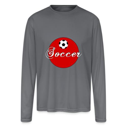 Soccer: Goal Circle - Men's Moisture Wicking Performance Long Sleeve T-Shirt