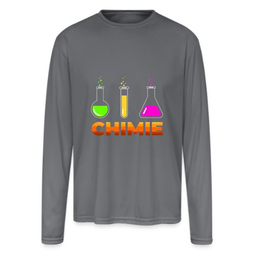 Chemistry: Moving Elements - Men's Moisture Wicking Performance Long Sleeve T-Shirt